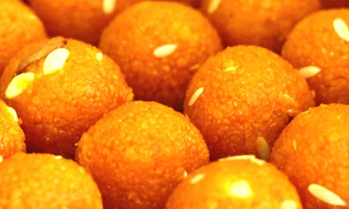  Traditional Asian sweets Laddu, representing food businesses found on an Asian directory.